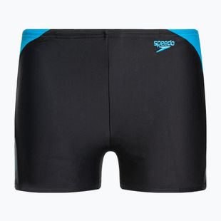 Speedo Hyper Boom Logo Splice, costume da bagno per bambini nero/bullone