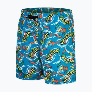 Pantaloncini da bagno per bambini Boys Printed 15" Watershort Bolt/giallo brillante/salato/lawn