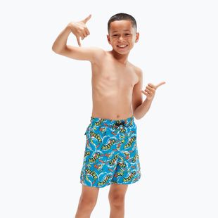 Pantaloncini da bagno per bambini Boys Printed 15" Watershort Bolt/giallo brillante/salato/lawn