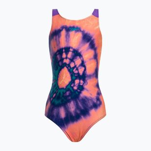 Speedo Placement Pulseback - costume da bagno intero per bambini blu ammonite/corallo morbido/acquario