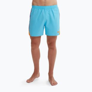 Speedo Hyperboom Splice 16" pantaloncini da bagno da uomo blu picton / cobalto vero / buccia di mandarino