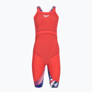 Costume da gara Speedo Fastskin LZR Ignite Kneeskin flame red/bolt/white