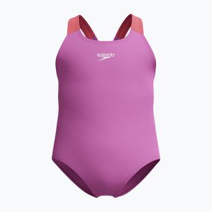 Speedo Learn To Swim Medalist - costume intero da bambino in neon viola