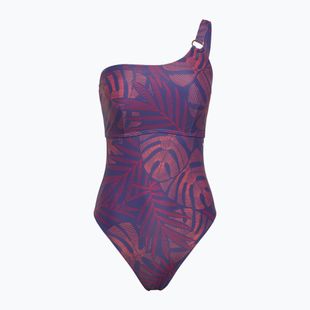 Speedo costume intero donna Shaping Printed Asymmetric hapuna blu