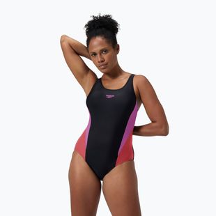 Costume da bagno intero da donna Speedo Colourblock 2.0 neon violet