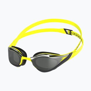 Occhiali da nuoto Speedo Fastskin Pure Focus Mirror iper giallo/fumo/argento a specchio
