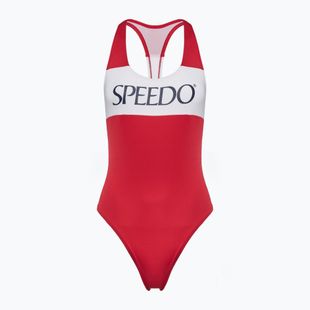 Speedo Colourblock Racerback, costume intero da donna ad alto rischio rosso