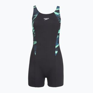 Costume da bagno intero donna Speedo HyperBoom Splice Legsuit dark teal