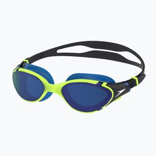 Occhiali da nuoto Speedo Biofuse 2.0 Mirror lime elettrico / cobalto / specchio iris