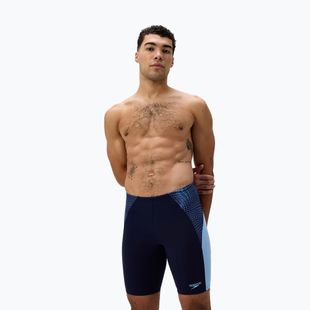 Speedo Endurance+ MAX Splice - Maglia da nuoto da uomo blu navy/zucchero
