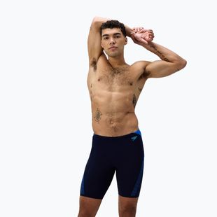 Speedo Hyper Boom Splice, costume da bagno da uomo, peacoat/blu laguna