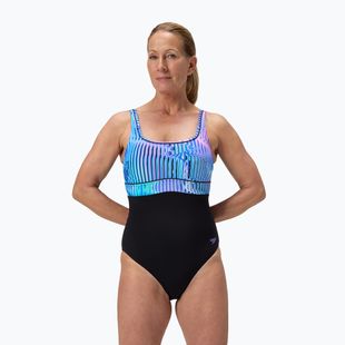 Costume intero Speedo Shaping Contour Eclipse Printed indigo glow da donna