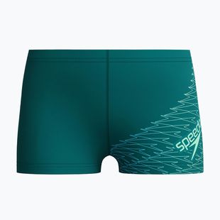 Boxer da nuoto per bambini Speedo Medley Logo Aquashort deep emerald/alfalfa green
