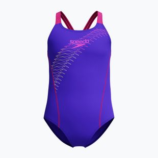 Costume intero Speedo Medley Logo Medalist indigo glow per bambini