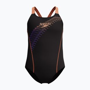 Costume da bagno intero per bambini Speedo Medley Logo Medalist bright peach