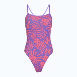 Speedo costume intero donna FL Printed Web Back coral cluster/indigo glow