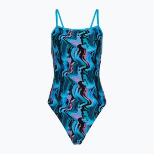 Costume da nuoto intero donna Speedo Printed Web Back canyon ombre/black