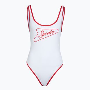 Costume intero da donna Speedo Solid Bound Scoop high risk red/bright white
