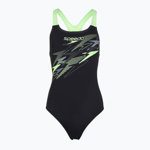 Costume da bagno intero donna Speedo Medley Logo Medalist anthracite/clover