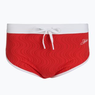 Slip da nuoto uomo Speedo Texture Brief 3.5" high risk red