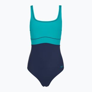 Costume da bagno intero donna Speedo Shaping Contour Eclipse peacock teal/peacoat