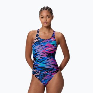 Costume intero da donna Speedo Hyperboom Print Medalist anthracite