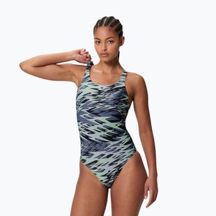Costume da nuoto intero donna Speedo Hyperboom Print Medalist pale clover