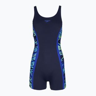 Costume da bagno intero donna Speedo Hyperboom Splice Muscleback Legsuit peacoat/sapphire