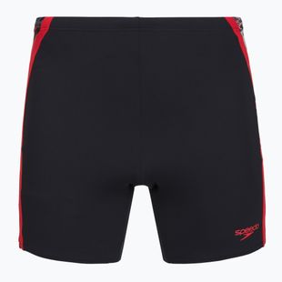 Jammer da nuoto uomo Speedo Hyper Boom Splice Mid anthracite/high risk red