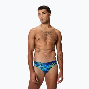 Slip da nuoto uomo Speedo Hyperboom Print Brief 2.5" peacoat/deep sapphire