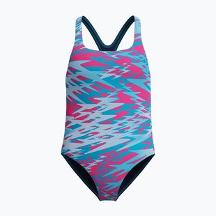 Costume intero da nuoto bambino Speedo Hyperboom Print Medalist margarita pink