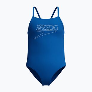 Costume intero da nuoto per bambini Speedo Endurance+ Logo Thinstrap Turkish Sea