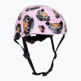 Casco da bici per bambini Hornit Pug rosa/marrone