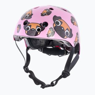 Casco da bici per bambini Hornit Pug rosa/marrone