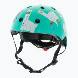 Casco bici Hornit Llama turchese/bianco per bambini