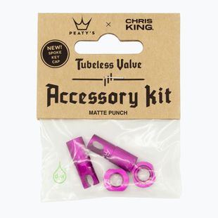 Peaty's X Chris King MK2 Kit di accessori per valvole tubeless punzone per tappo