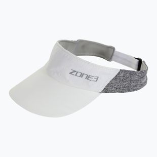 ZONE3 Lightweight Race Visor bianco/marmo carbone/argento riflettente visiera da corsa