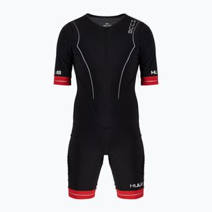 Tuta Tri lunga da uomo HUUB Race nero/rosso