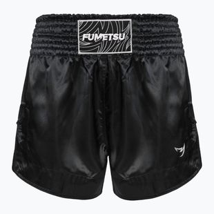 FUMETSU Origins Pantaloncini da allenamento Muay Thai da uomo, nero