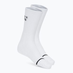 Calzini Built For Athletes Crew Training white