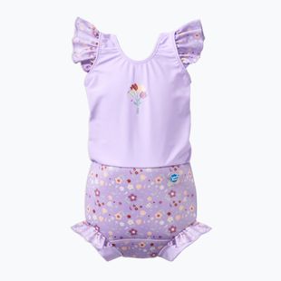 Costume intero per bambini con pannolino Splash About Happy Nappy Frills campo di fragole