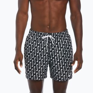 Pantaloncini da bagno Nike Swoosh Link 5" Volley da uomo, nero
