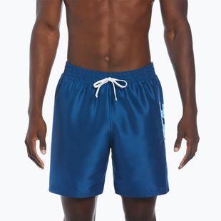 Pantaloncini da bagno da uomo Nike Big Block 7" Volley court blu