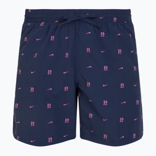 Pantaloncini da bagno Nike Luxe Letter 7" Volley da uomo, mezzanotte marina