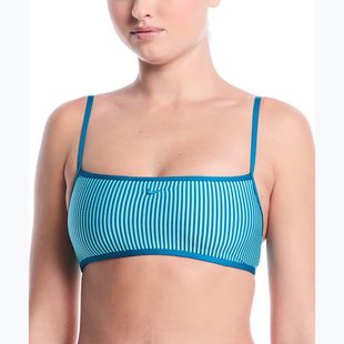 Parte superiore del costume da bagno Nike Ripple Texture Bralette Classic Bikini bleached turquoise