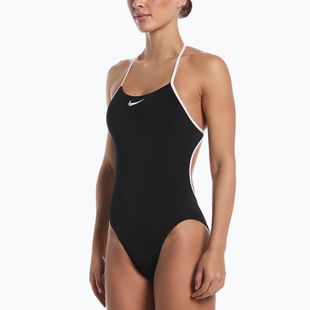 Costume da bagno intero da donna Nike Hydrastrong Logo Graphic T-Back black