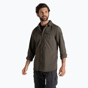 Craghoppers NosiLife Adventure Uomo Camicia a maniche lunghe III verde bosco trekking
