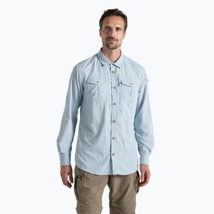 Craghoppers NosiLife Adventure Uomo Camicia a maniche lunghe III blu niagara