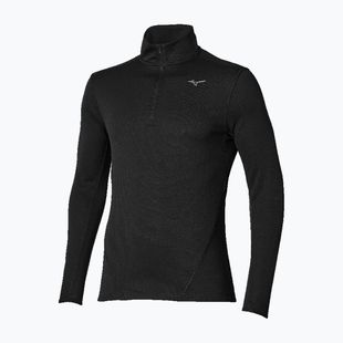 Longsleeve da running uomo Mizuno Tech Thermal Charge Breath Thermo Half Zip Long Sleeve Tee black