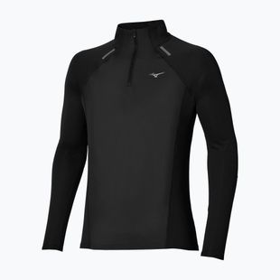 Longsleeve da running uomo Mizuno Active Dryaeroflow Hybrid Long Sleeve Top Black